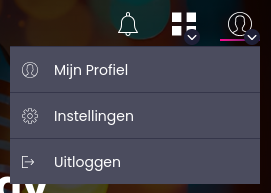 Profile menu